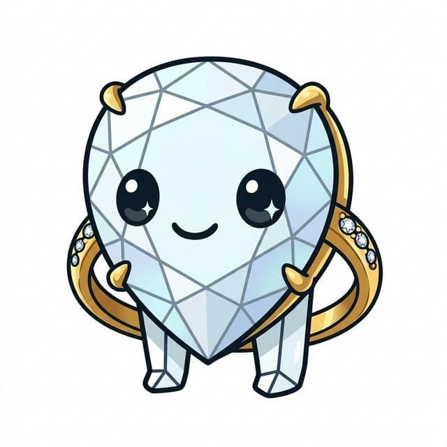 Lab-grown pear diamond